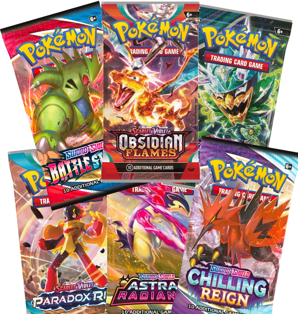 100 Random Pokemon SWSH & SV Booster Packs (EN) - Pokecard Store