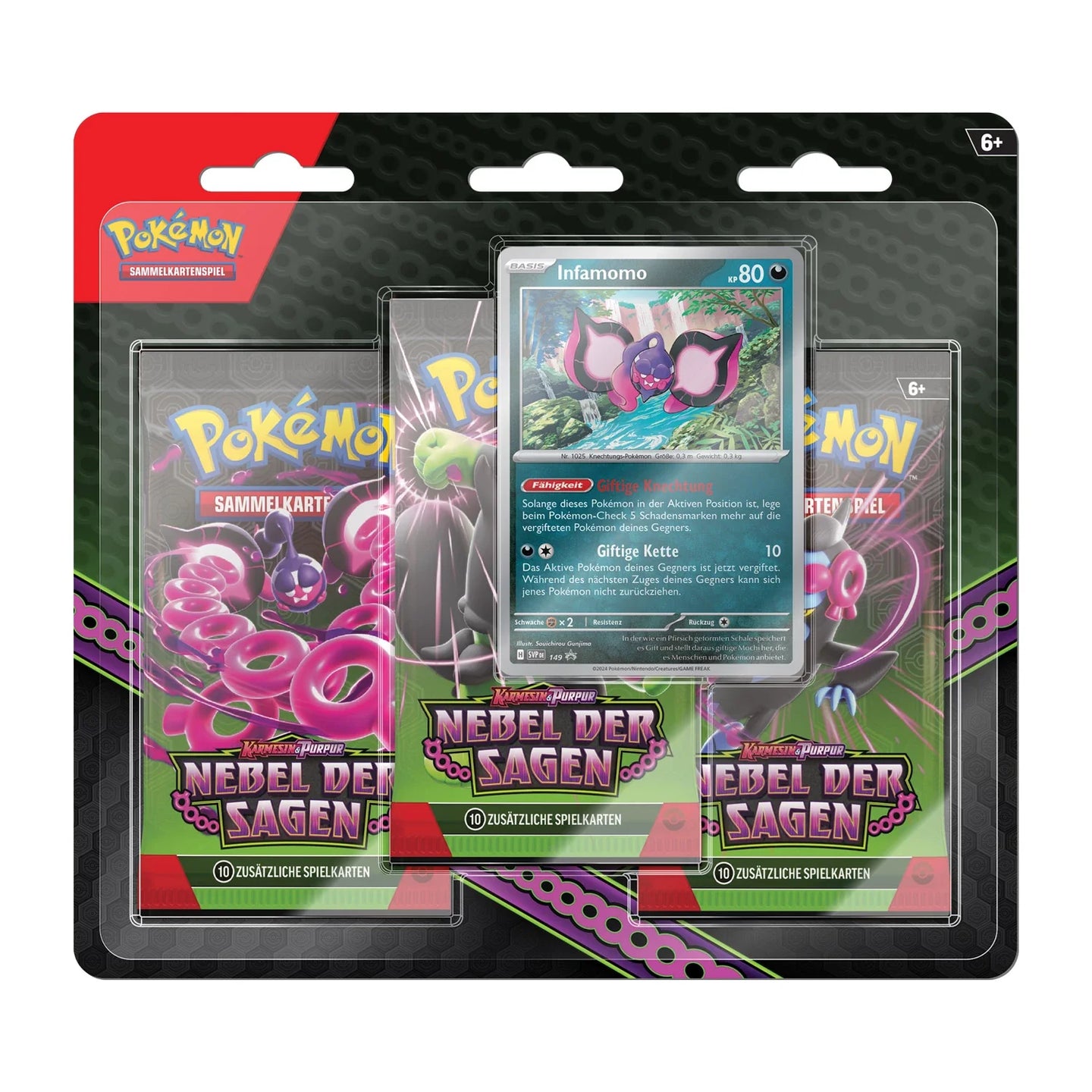 Pokemon Nebel der Sagen Three Pack Blister (DE) - Pokecard Store