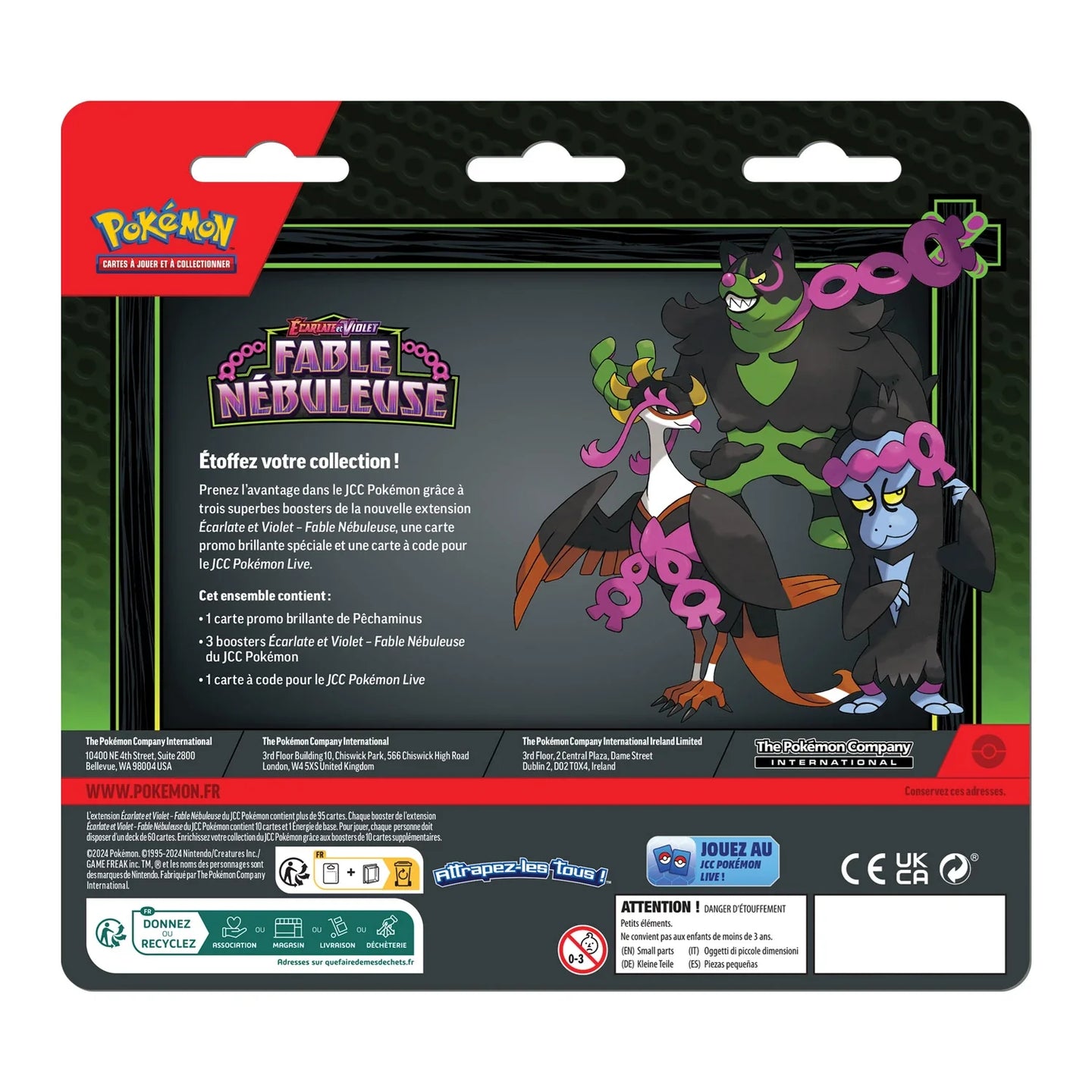 Pokemon Fable Nébuleuse Three Pack Blister (FR) - Pokecard Store