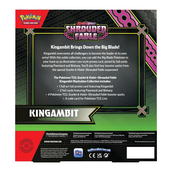 Pokemon Shrouded Fable Kingambit Illustration Rare Box (EN) - Pokecard Store