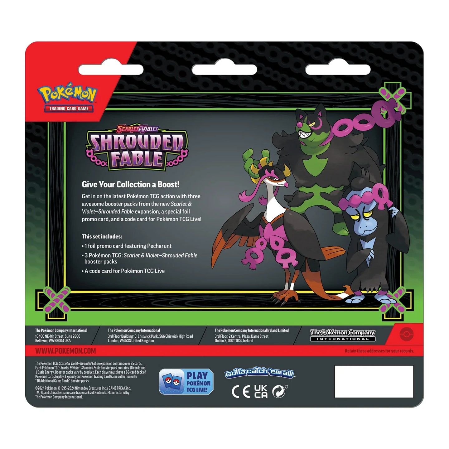 Pokemon Shrouded Fable Three Pack Blister (EN) - Pokecard Store