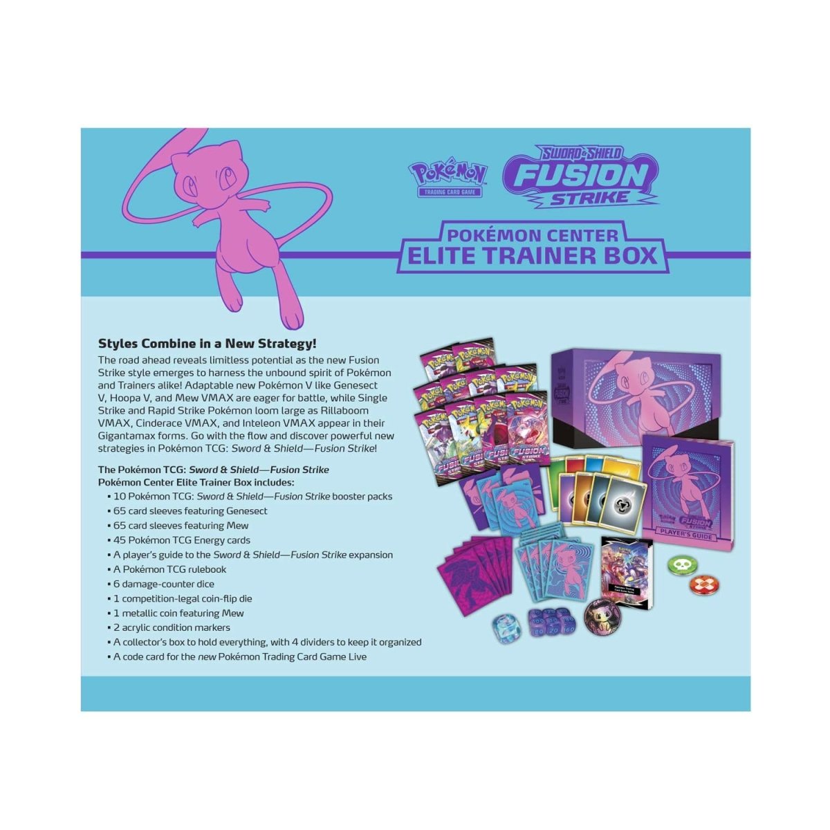 Pokemon Fusion Strike Pokemon Center Elite Trainer Box (EN) - Pokecard Store